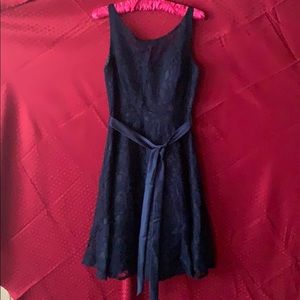 Navy blue lace dress